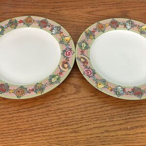 Vintage Sakura Mary Engelbreit Garden Time Plates set 2 spring summer